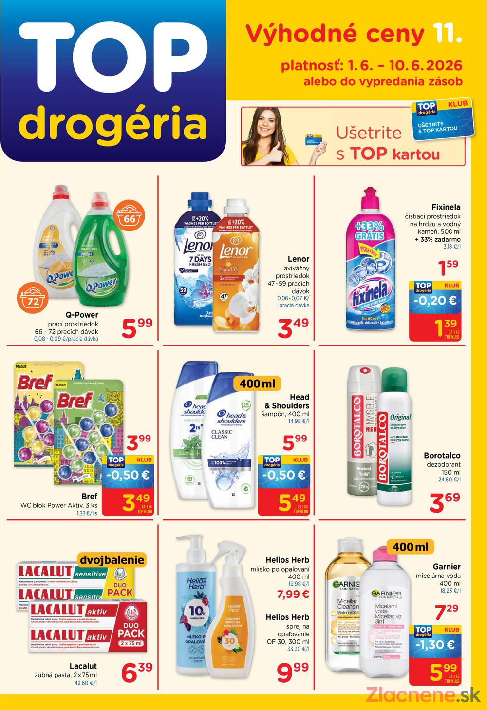 Leták TOP drogerie - TOP drogerie do 10.6. - strana 1 Leták TOP drogerie - TOP drogerie do 10.6. - strana 1