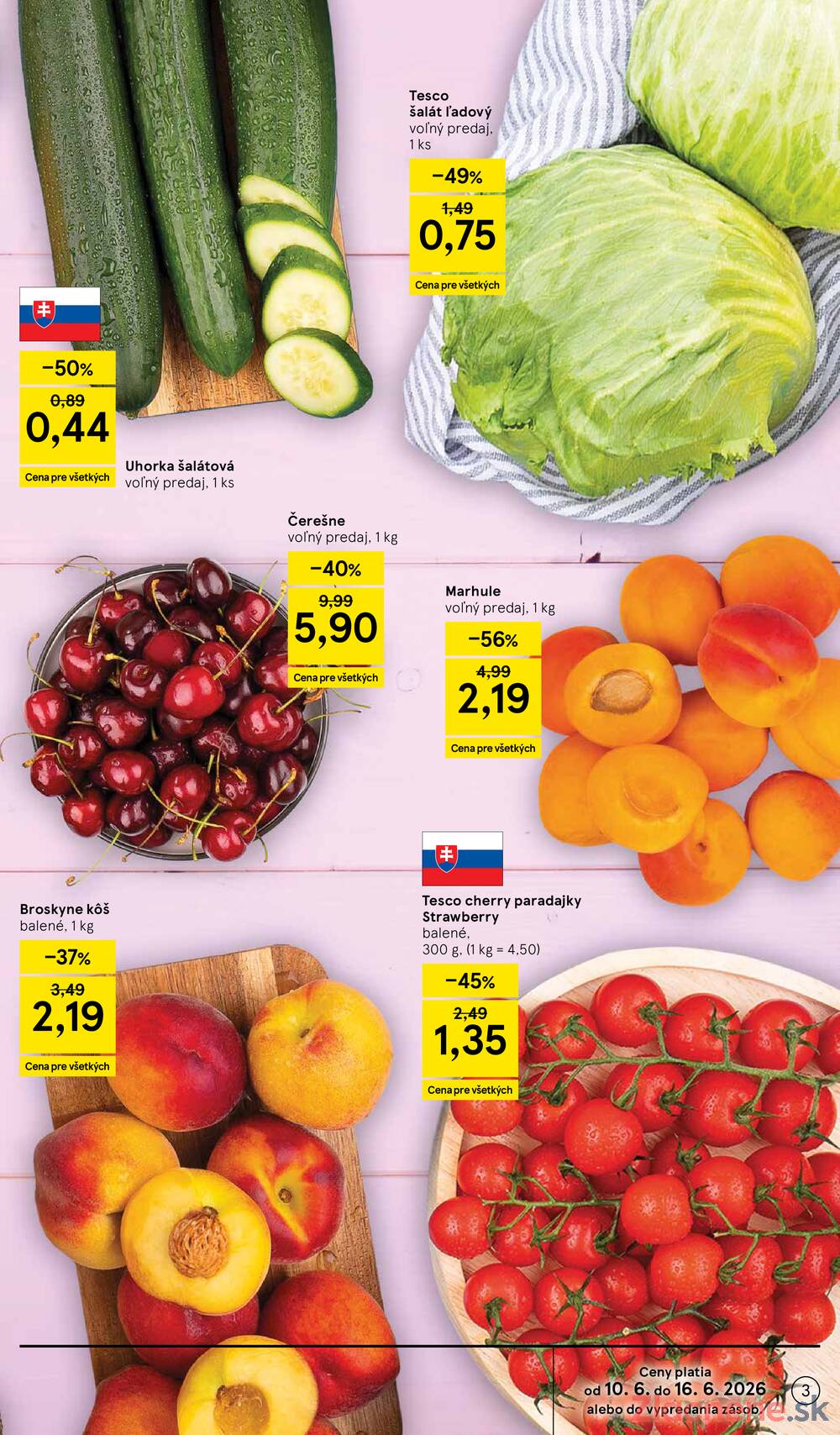 Leták Tesco - Tesco supermarkety od 10.6. do 16.6.2026 - strana 3 Leták Tesco - Tesco supermarkety od 10.6. do 16.6.2026 - strana 3