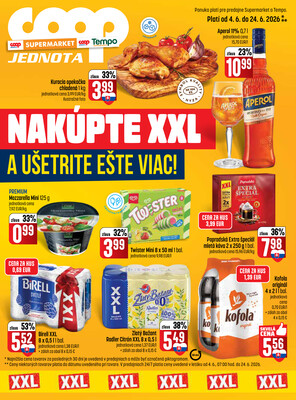 leták COOP Jednota Slovensko