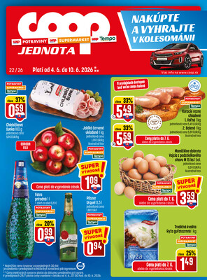 leták COOP Jednota Slovensko