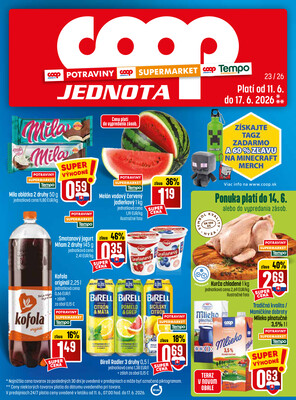 leták COOP Jednota Slovensko