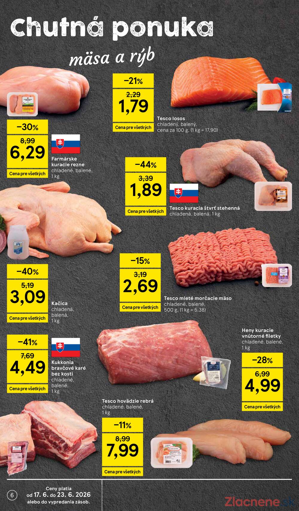 Leták Tesco - Tesco supermarkety od 17.6. do 23.6.2026 - strana 6 Leták Tesco - Tesco supermarkety od 17.6. do 23.6.2026 - strana 6