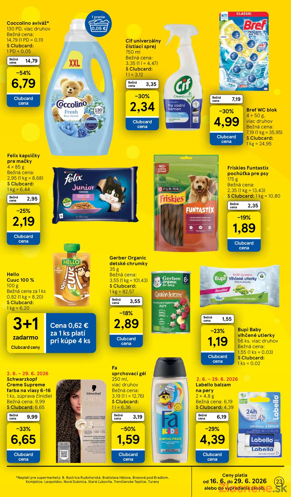 Tesco supermarkety od 17.6. do 23.6.2026