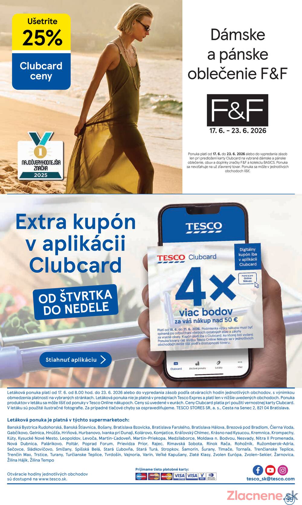 Tesco supermarkety od 17.6. do 23.6.2026