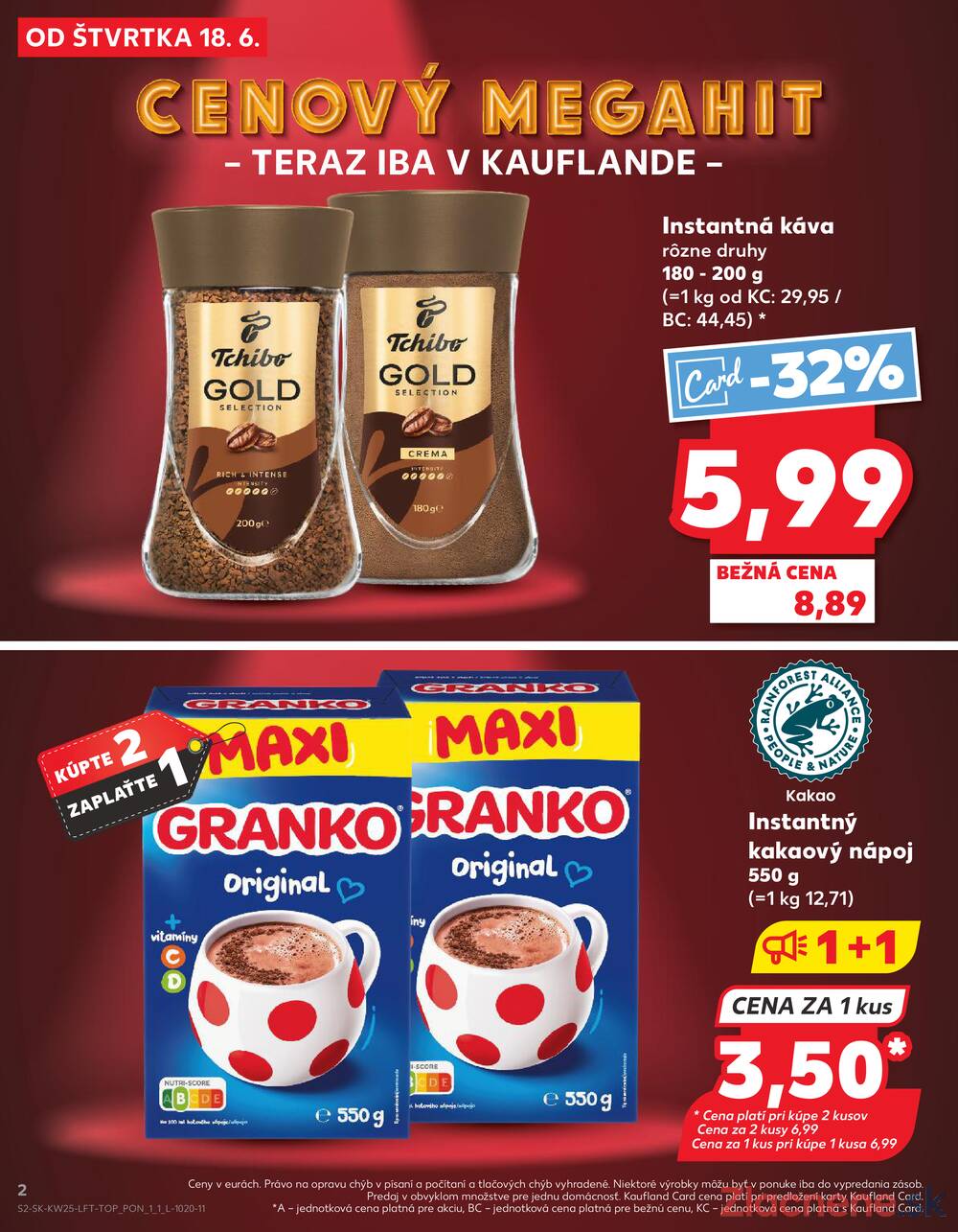 Kaufland 18.6. - 24.6. - Kaufland Bardejov
