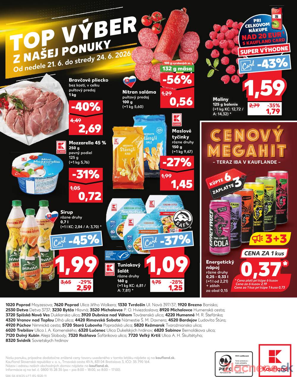 Kaufland 18.6. - 24.6. - Kaufland Bardejov