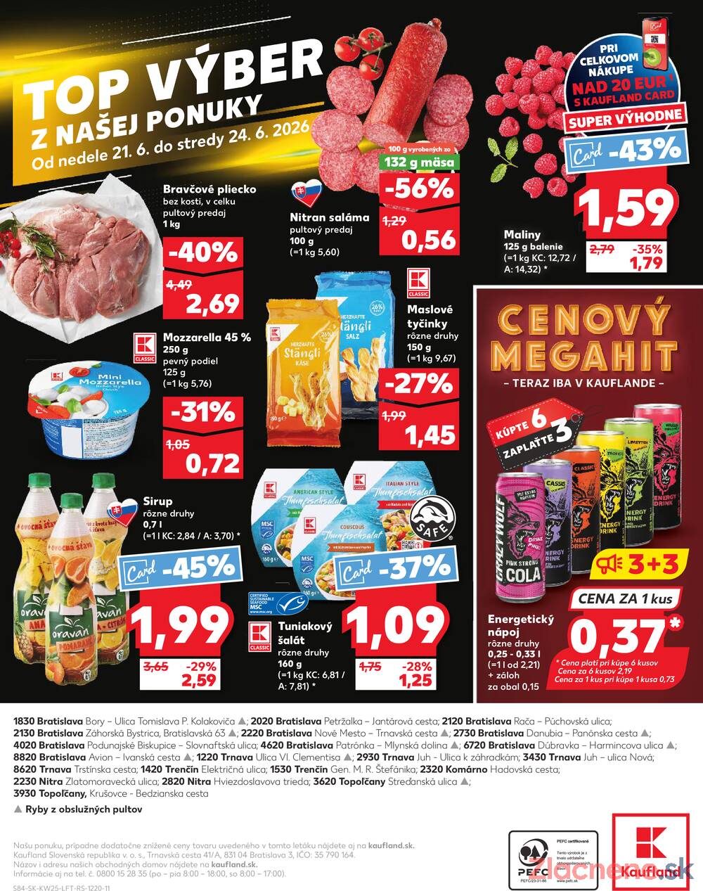 Kaufland 18.6. - 24.6. - Kaufland Bratislava - Bory