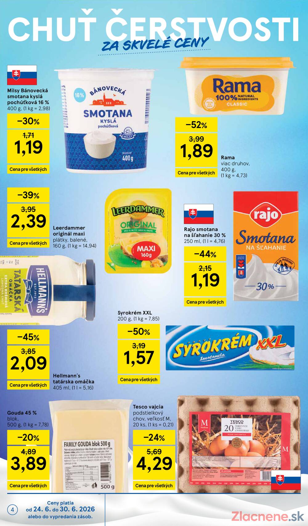 Tesco supermarkety od 24.6. do 30.6.2026