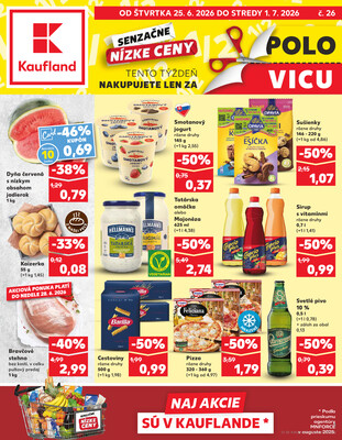 Leták Kaufland 25.6. - 1.7. - Kaufland Košice-Pri hati