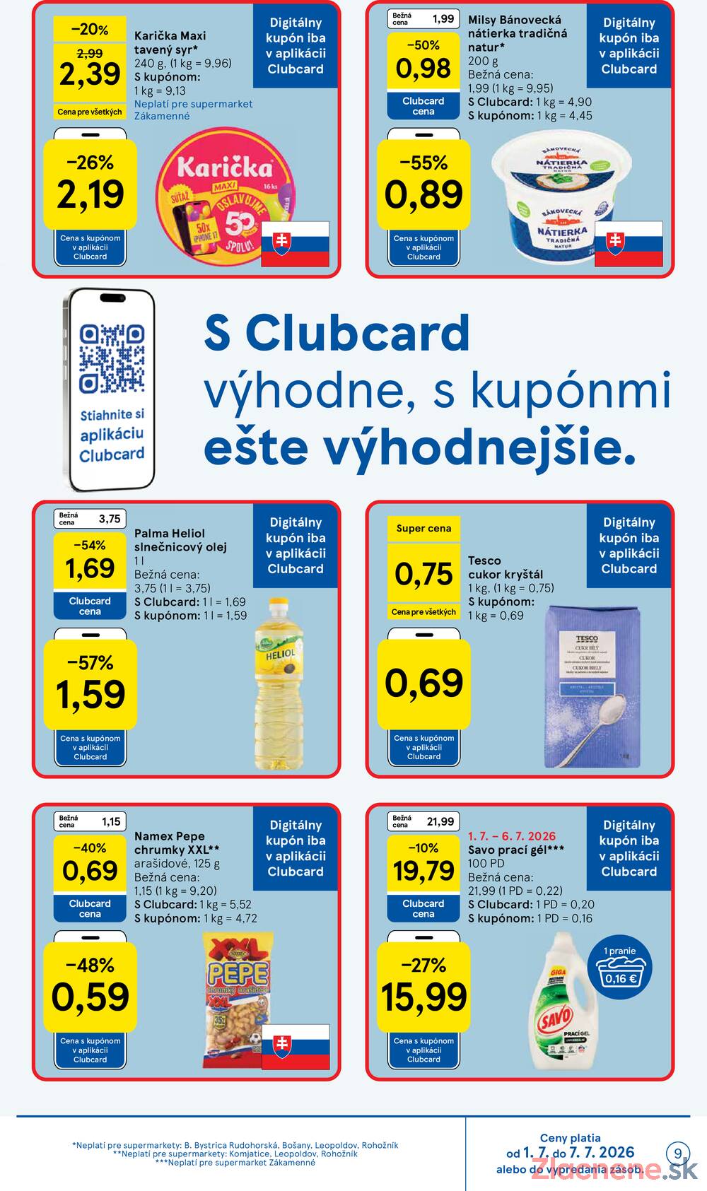 Leták Tesco - Tesco supermarkety od 1.7. do 7.7.2026 - strana 9 Leták Tesco - Tesco supermarkety od 1.7. do 7.7.2026 - strana 9