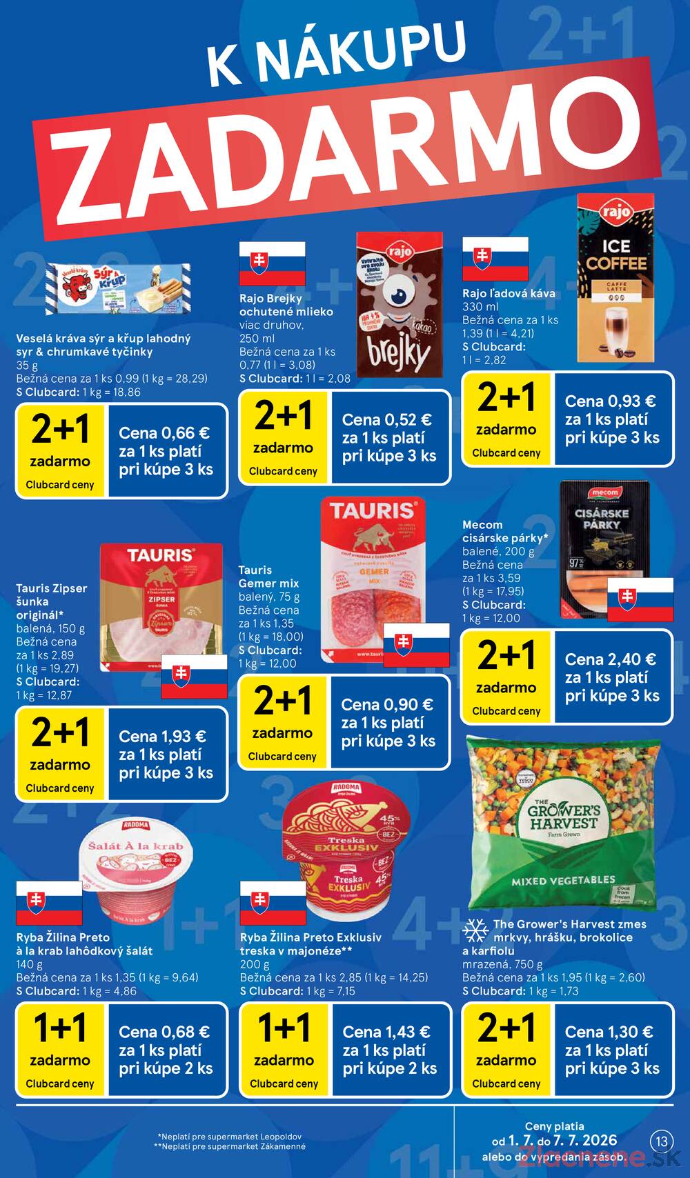 Tesco supermarkety od 1.7. do 7.7.2026