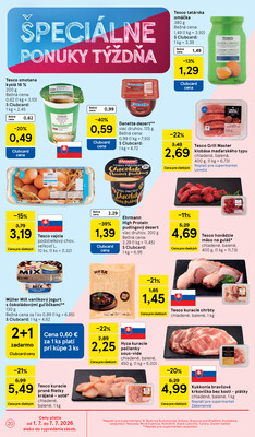 Tesco supermarkety od 1.7. do 7.7.2026