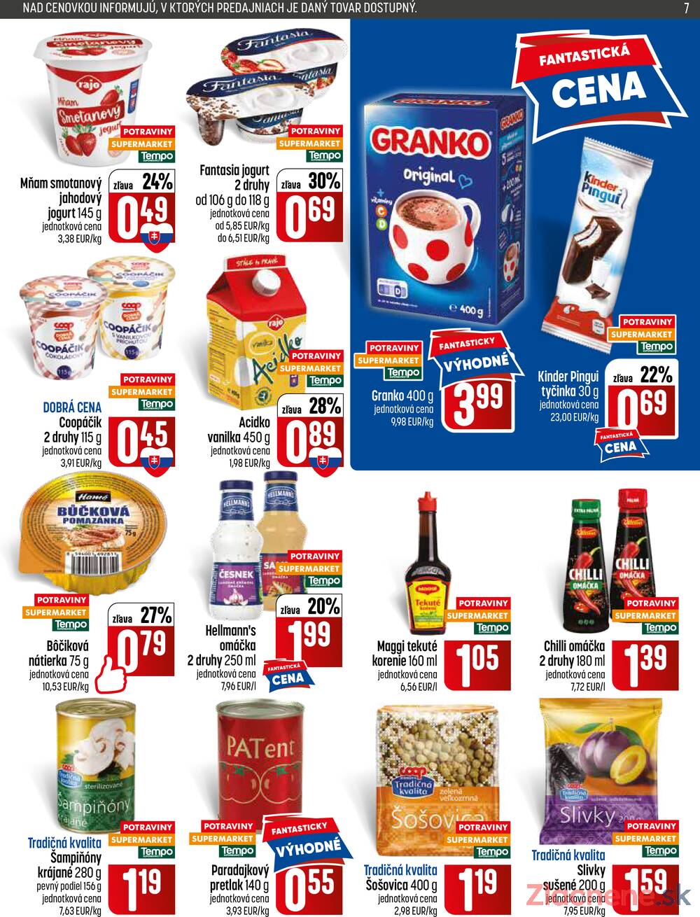 Leták COOP Jednota Slovensko - COOP do 8.7. - strana 7