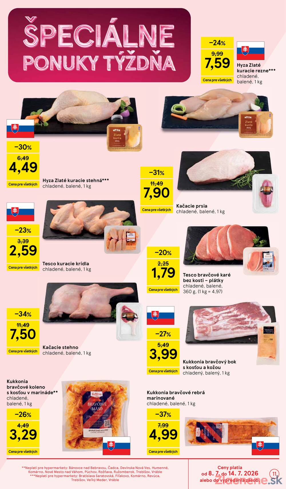 Leták Tesco - Tesco malé hypermarkety 8.7. - 14.7. - strana 11 Leták Tesco - Tesco malé hypermarkety 8.7. - 14.7. - strana 11