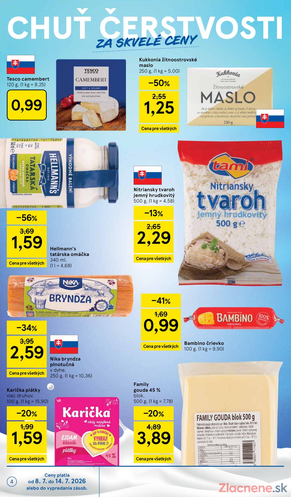 Tesco supermarkety od 8.7. do 14.7.2026