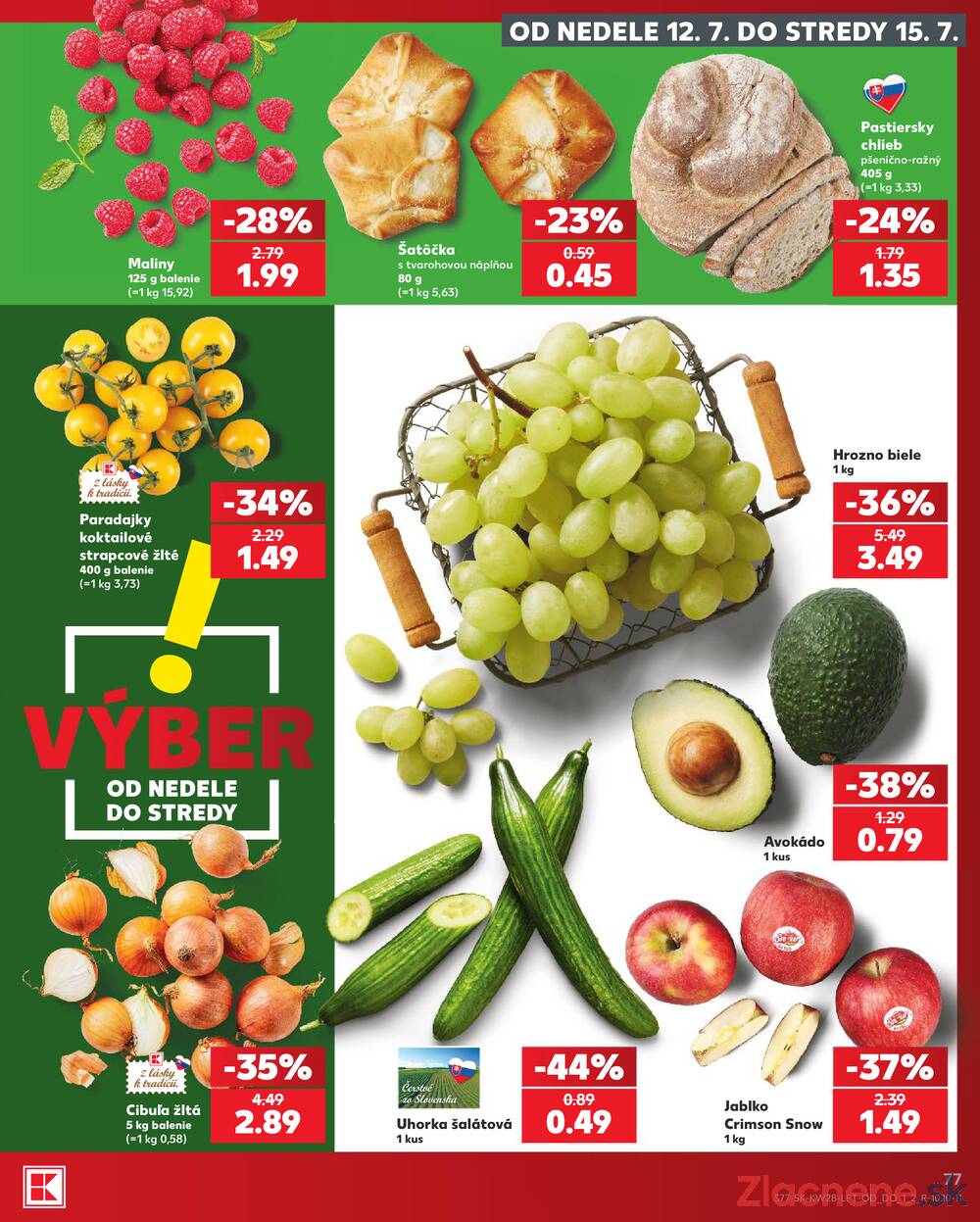 Leták Kaufland - Kaufland 9.7. - 15.7. - Kaufland (A. H. Škultétyho, Veľký Krtíš) - strana 77 Leták Kaufland - Kaufland 9.7. - 15.7. - Kaufland (A. H. Škultétyho, Veľký Krtíš) - strana 77