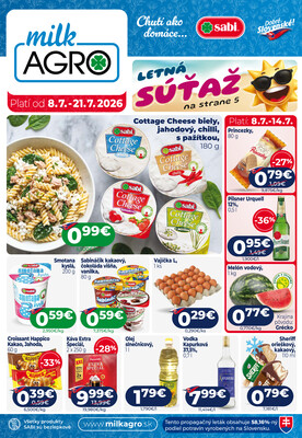 leták MILK - AGRO