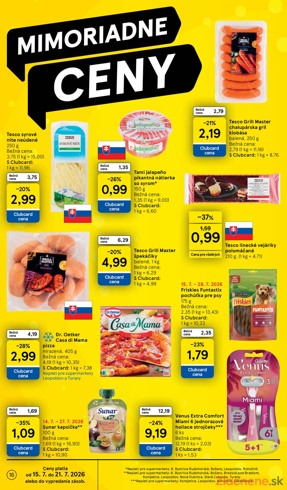 Leták Tesco - Tesco supermarkety od 15.7. do 21.7.2026 - strana 16 Leták Tesco - Tesco supermarkety od 15.7. do 21.7.2026 - strana 16
