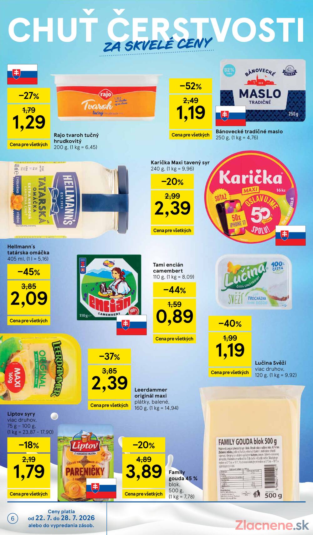 Leták Tesco - Tesco supermarkety od 22.7. do 28.7.2026 - strana 6 Leták Tesco - Tesco supermarkety od 22.7. do 28.7.2026 - strana 6