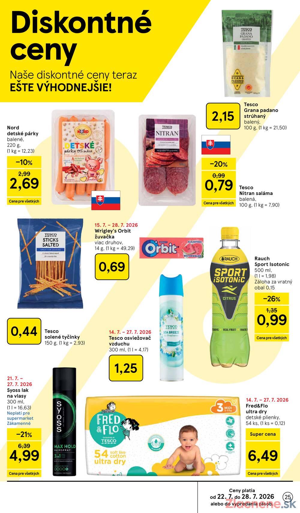 Leták Tesco - Tesco supermarkety od 22.7. do 28.7.2026 - strana 25 Leták Tesco - Tesco supermarkety od 22.7. do 28.7.2026 - strana 25
