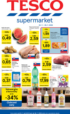 leták Tesco