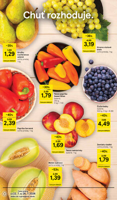 Tesco supermarkety od 22.7. do 28.7.2026