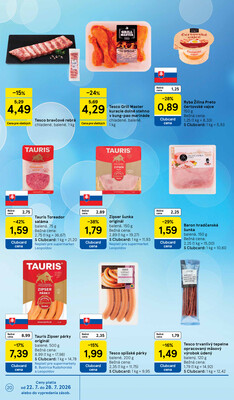 Tesco supermarkety od 22.7. do 28.7.2026