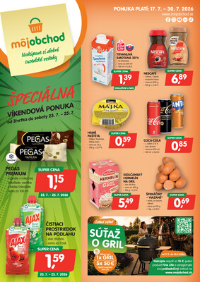 leták Môj obchod
