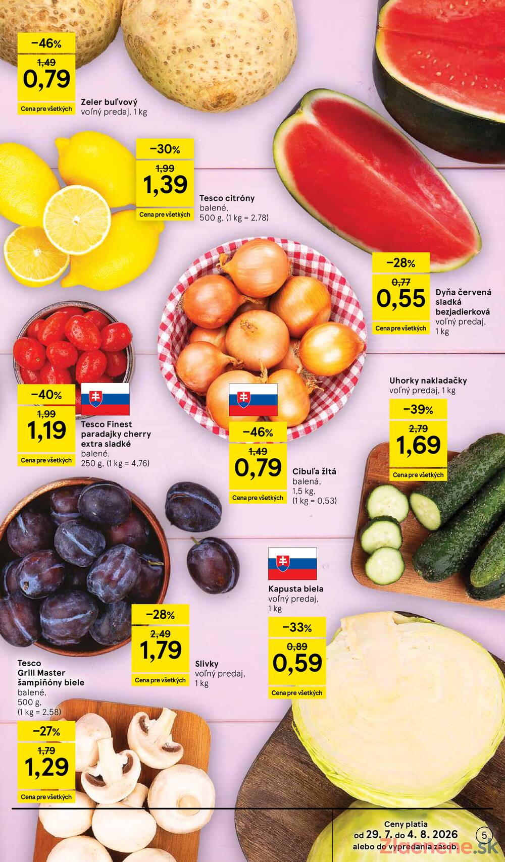 Tesco hypermarkety 29.7. - 4.8.