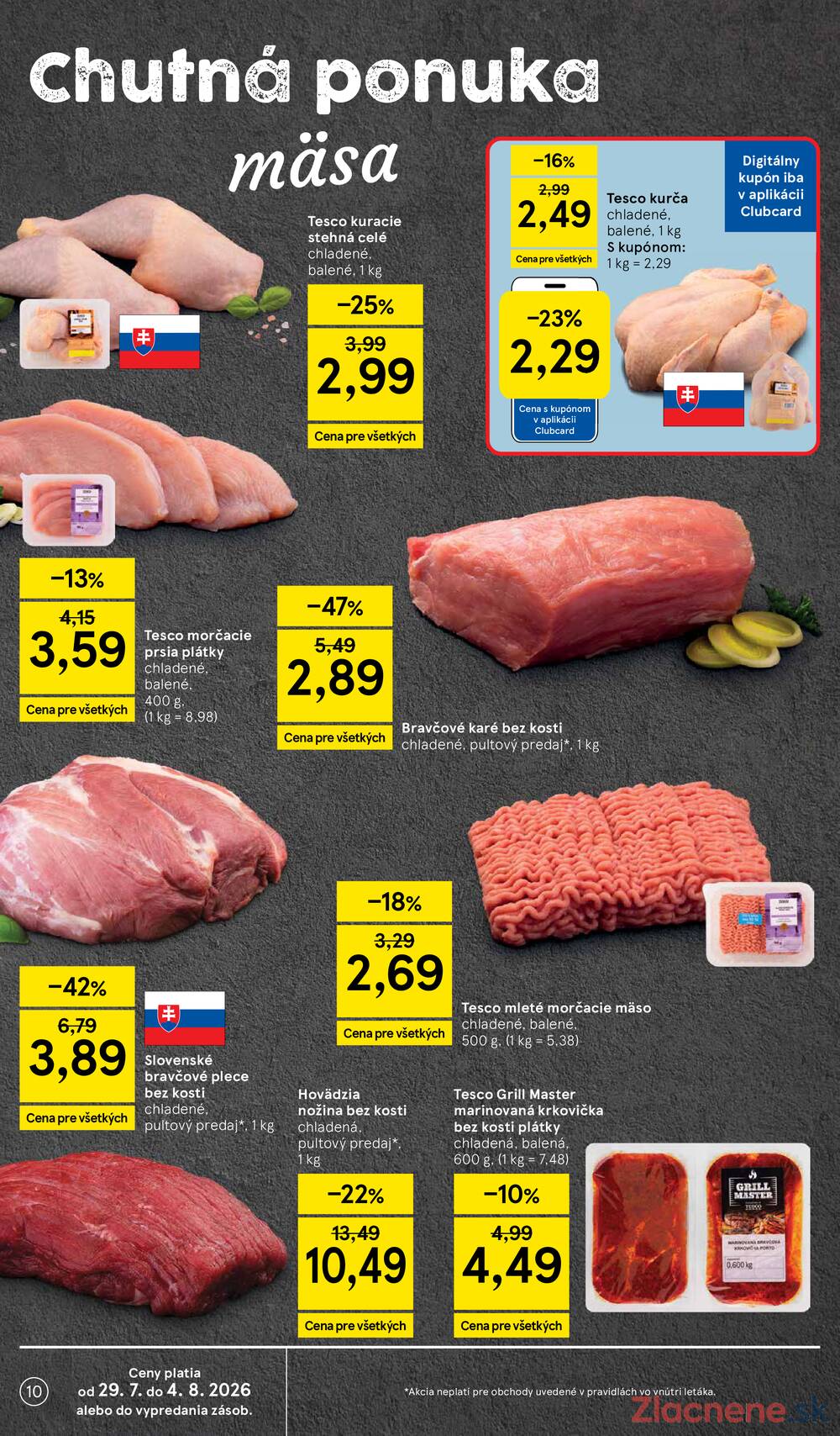Tesco hypermarkety 29.7. - 4.8.