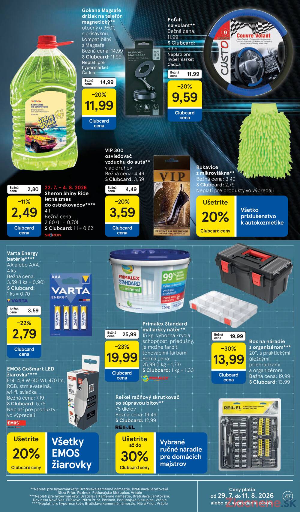 Tesco hypermarkety 29.7. - 4.8.