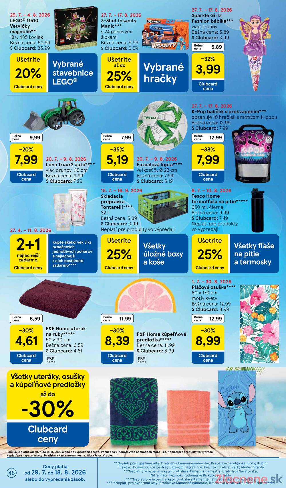 Tesco hypermarkety 29.7. - 4.8.