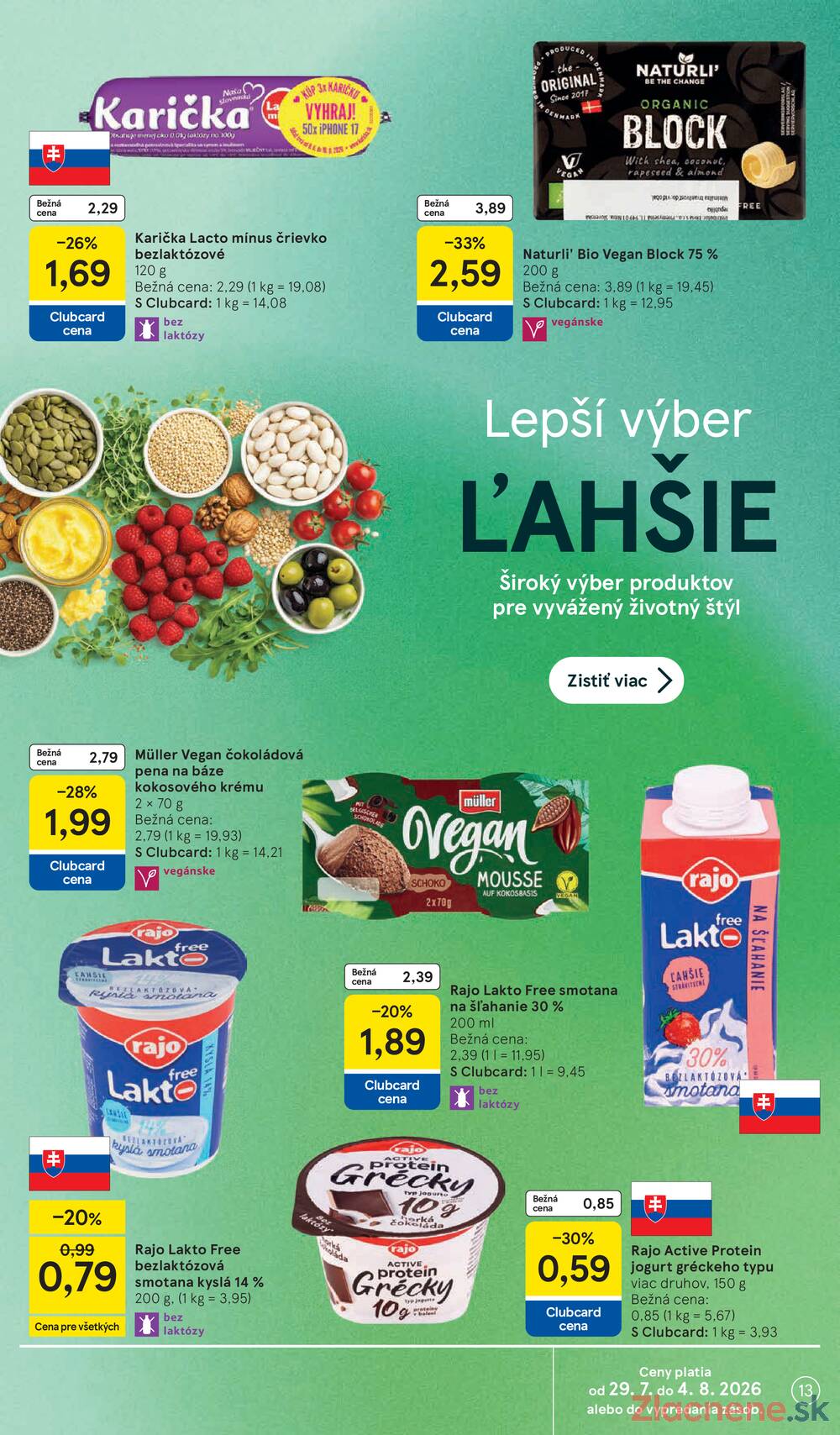 Leták Tesco - Tesco supermarkety od 29.7. do 4.8.2026 - strana 13