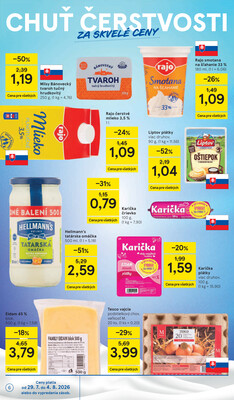 Tesco supermarkety od 29.7. do 4.8.2026