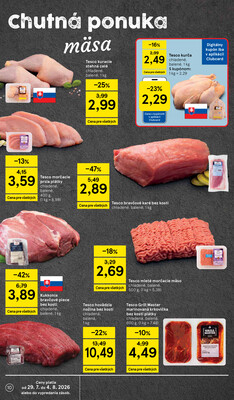 Tesco supermarkety od 29.7. do 4.8.2026