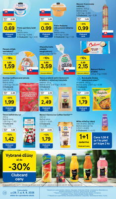 Tesco supermarkety od 29.7. do 4.8.2026