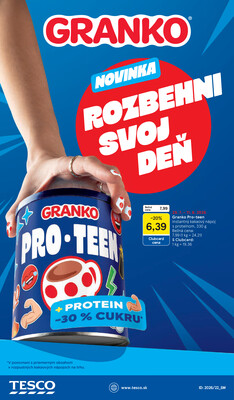 Tesco supermarkety od 29.7. do 4.8.2026