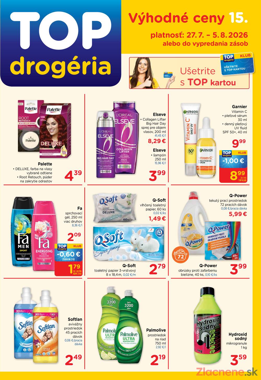 Leták TOP drogerie - TOP drogerie do 5.8. - strana 1 Leták TOP drogerie - TOP drogerie do 5.8. - strana 1