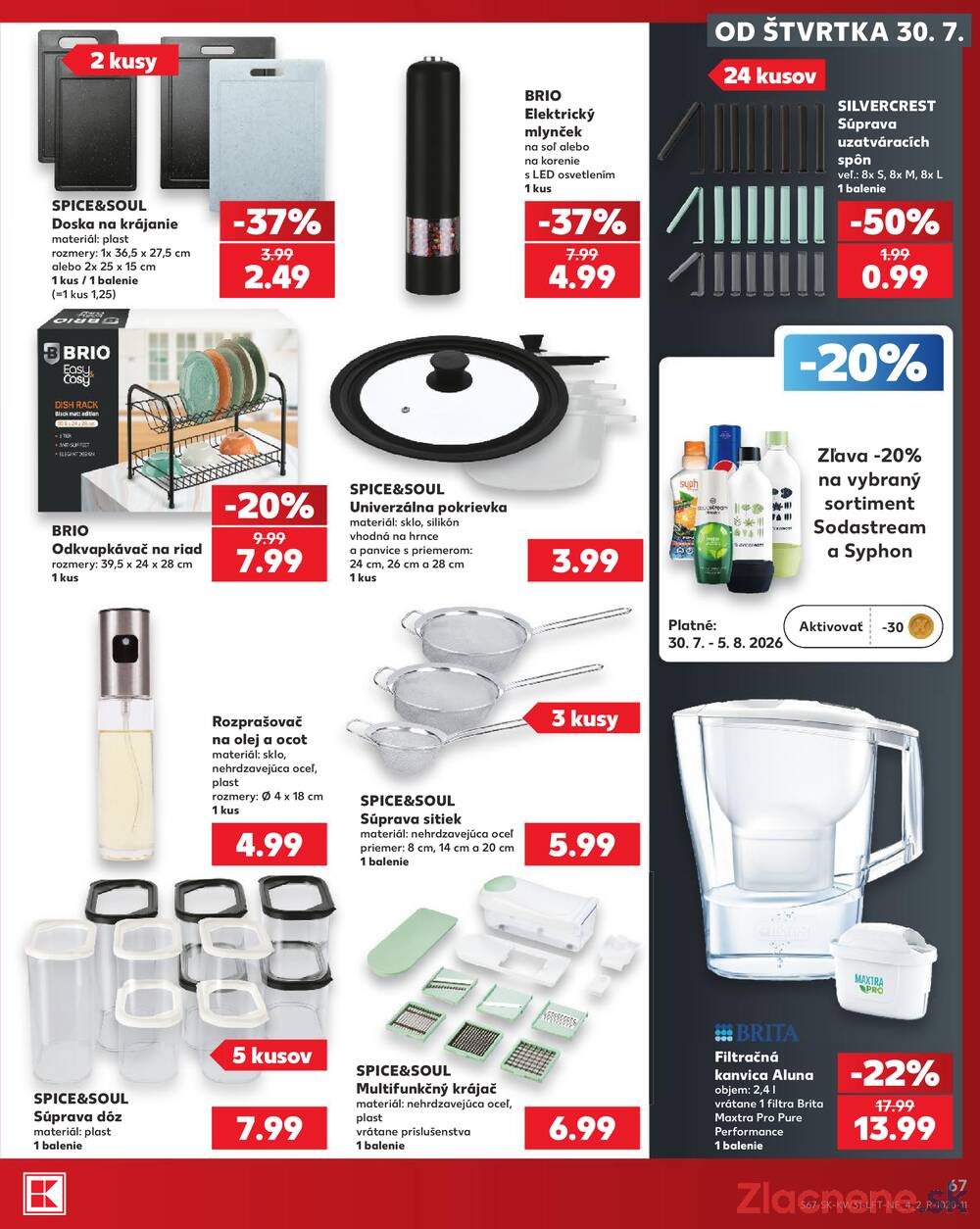 Leták Kaufland - Kaufland 30.7. - 5.8. - Kaufland Humenné - strana 67 Leták Kaufland - Kaufland 30.7. - 5.8. - Kaufland Humenné - strana 67