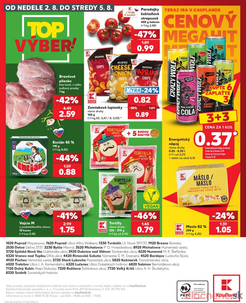 Leták Kaufland - Kaufland 30.7. - 5.8. - Kaufland Svidník - strana 74 Leták Kaufland - Kaufland 30.7. - 5.8. - Kaufland Svidník - strana 74