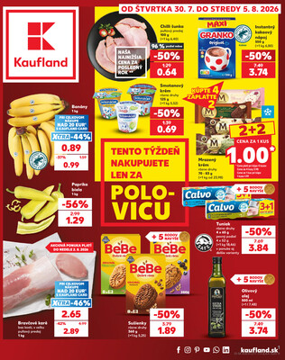 Leták Kaufland 30.7. - 5.8. - Kaufland Považská Bystrica - Centrum