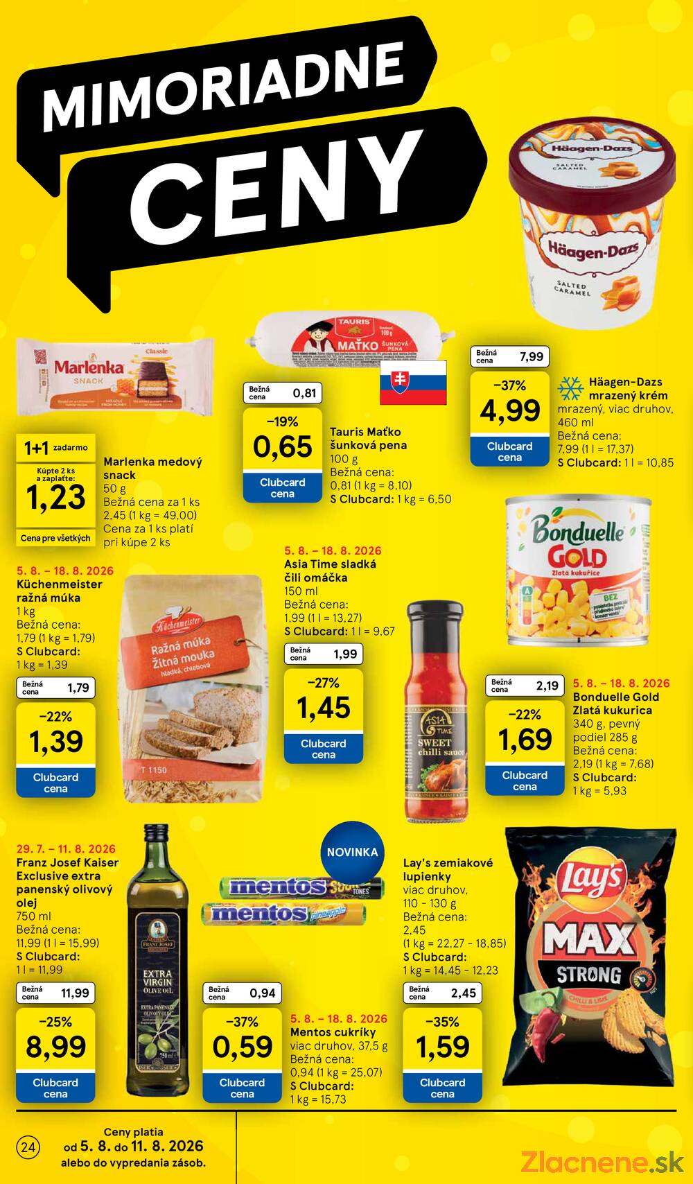 Leták Tesco - Tesco hypermarkety 5.8. - 11.8. - strana 24 Leták Tesco - Tesco hypermarkety 5.8. - 11.8. - strana 24