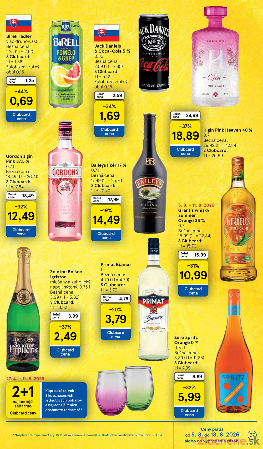 Leták Tesco - Tesco hypermarkety 5.8. - 11.8. - strana 27 Leták Tesco - Tesco hypermarkety 5.8. - 11.8. - strana 27