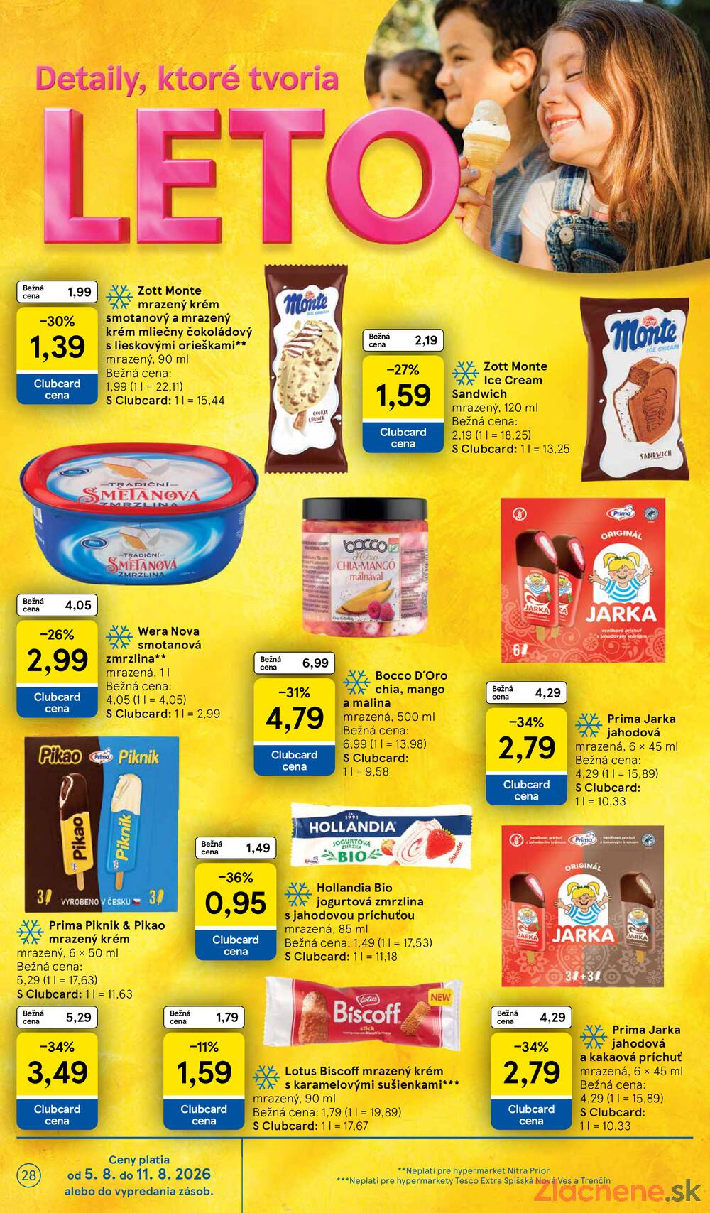 Leták Tesco - Tesco hypermarkety 5.8. - 11.8. - strana 28 Leták Tesco - Tesco hypermarkety 5.8. - 11.8. - strana 28