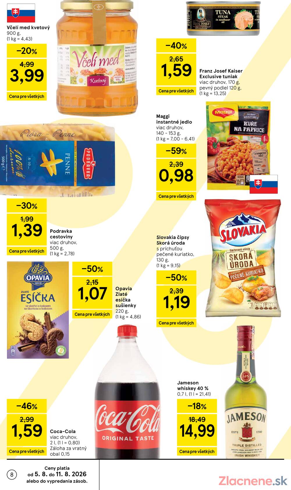 Tesco supermarkety od 5.8. do 11.8.2026