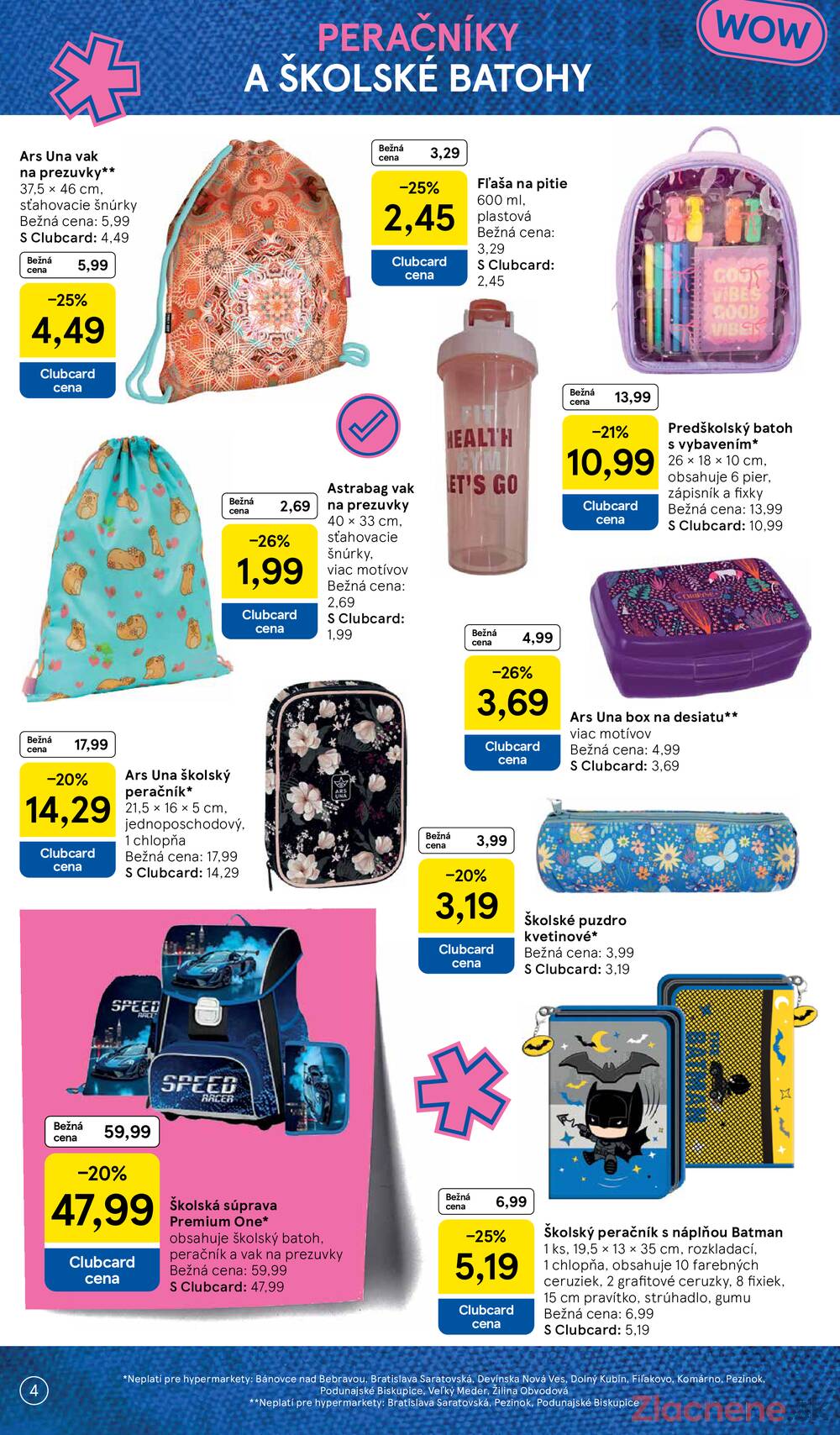 Tesco SPECIÁL hypermarkety 3.8. - 13.9.