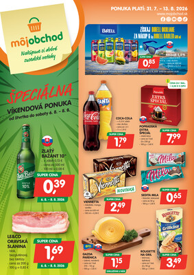 leták Môj obchod