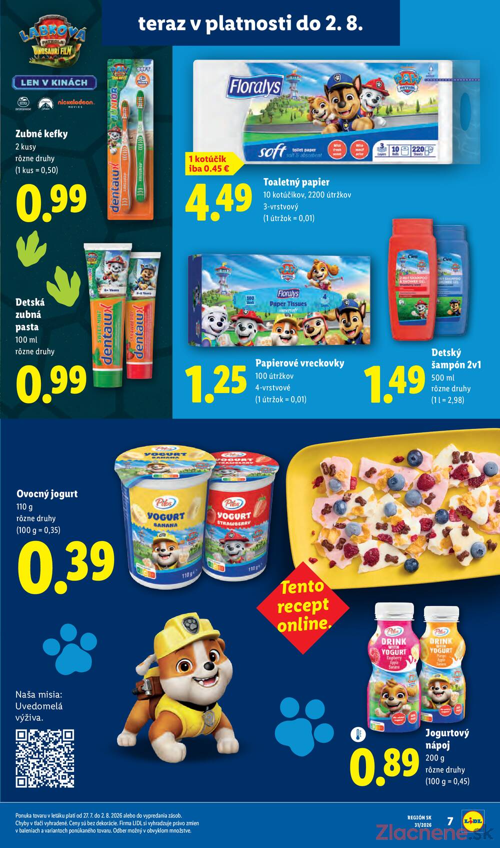 Lidl Štvrtek do 2.8.