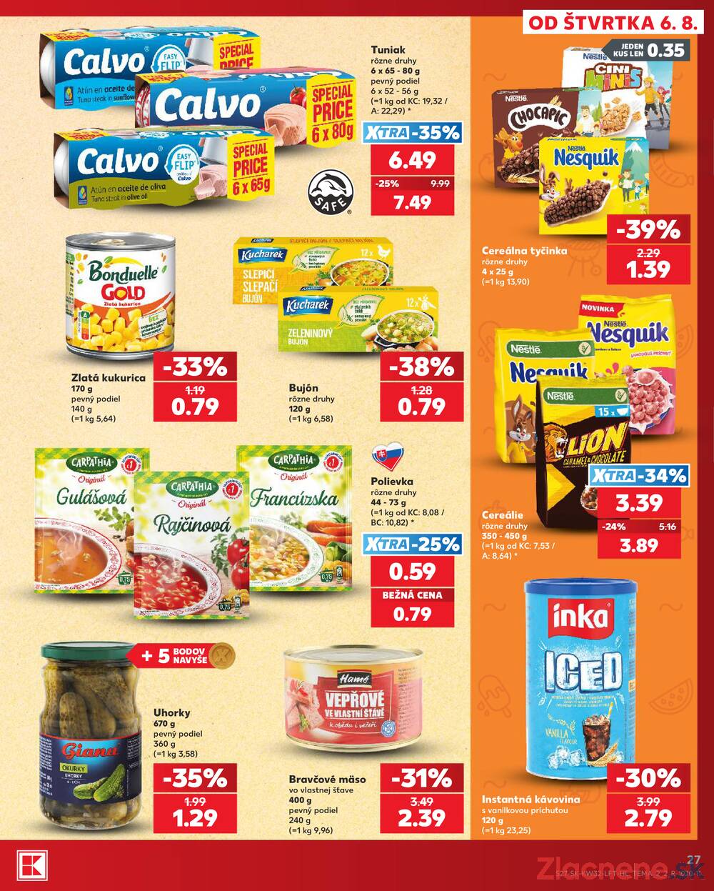 Kaufland 6.8. - 12.8. - Kaufland Púchov