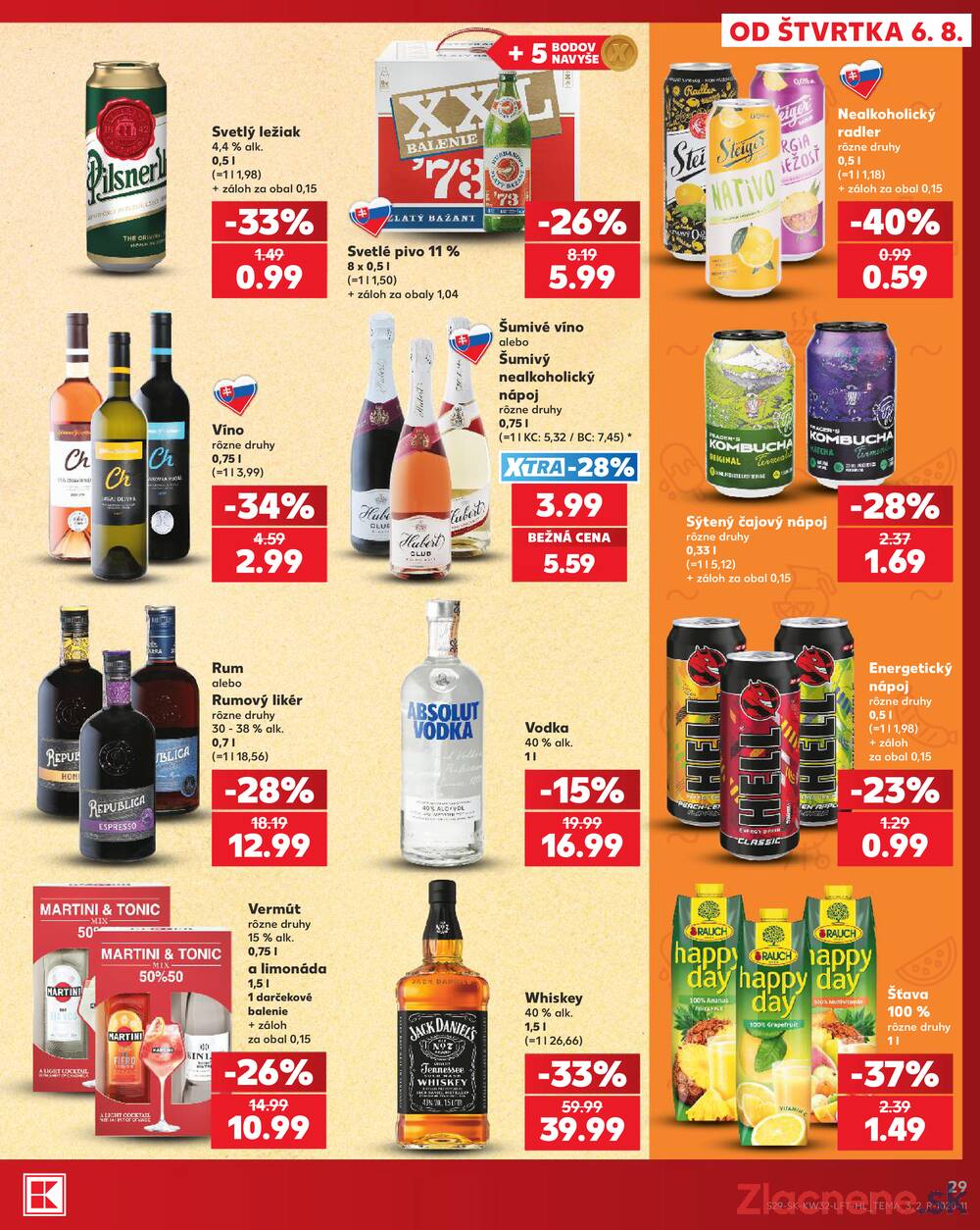 Kaufland 6.8. - 12.8. - Kaufland Poprad - Jiřího Wolkera